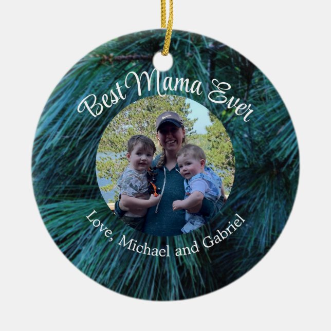 Décoration En Céramique Pin rustique pin pinède vert à feuillage persistan (Devant)