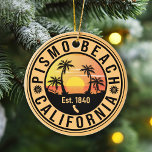 Décoration En Céramique Pismo Beach California Sunset Vacances Souvenir<br><div class="desc">Pismo Beach California Sunset Vacation Souvenir. Pismo Beach California. Ce design rétro fait un grand cadeau de Noël ou d'anniversaire pour les fans de Pismo Beach. Le design rétro des vibes d'été est un cadeau parfait pour les amateurs de voyage et de destinations tropicales.</div>