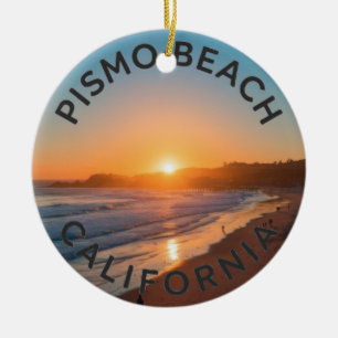Décoration En Céramique Pismo Beach, lever de soleil en Californie, heure