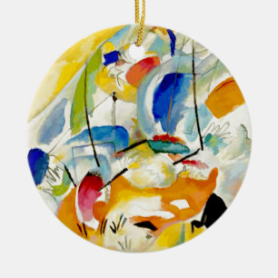 Décoration En Céramique PixDezines Kandinsky 1913 Bataille Navale Improv 3