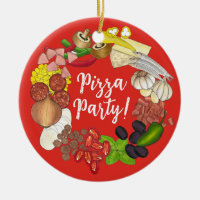 Pizza Party Topings Italien Food Pizzeria Pie