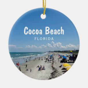 Décoration En Céramique Plage de Cocoa, Floride photo de la scène de plage