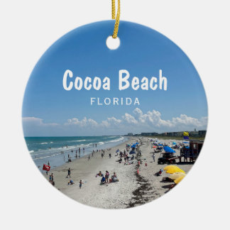 Décoration En Céramique Plage de Cocoa, Floride photo de la scène de plage