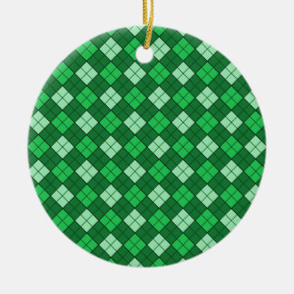 Décoration En Céramique Plaid vert