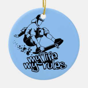 Décoration En Céramique Planche à roulettes