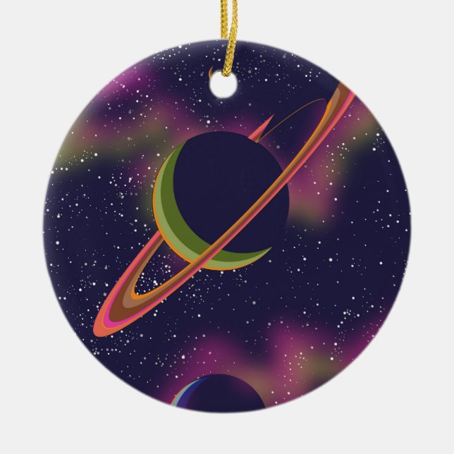 Décoration En Céramique Planètes et étoiles (Devant)