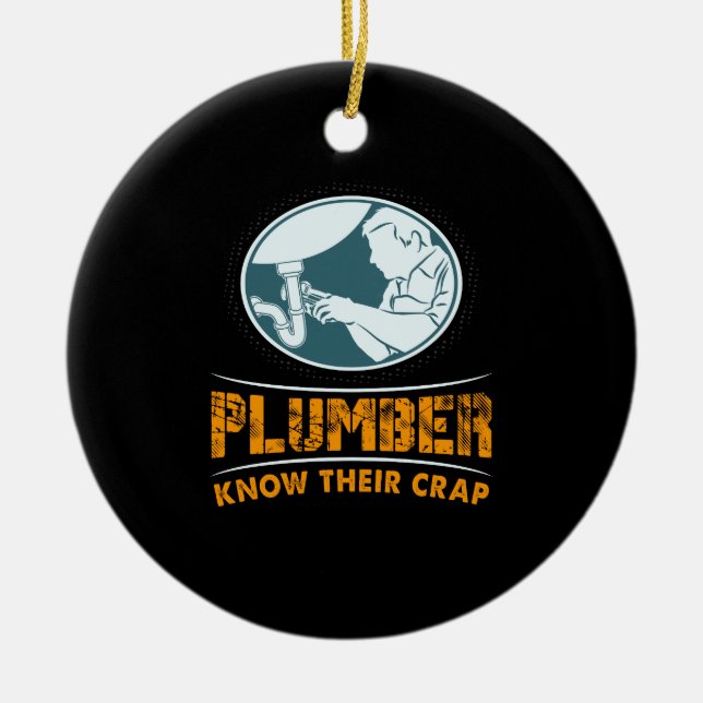 Décoration En Céramique Plumber Plumbing Gift (Devant)