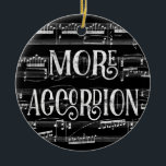 Décoration En Céramique Plus Accordion Chalkboard - Black White Music<br><div class="desc">Un design Plus Accordéon soigné avec un effet de tableau de bord avec une partition musicale arrière - plan en noir et blanc.</div>