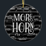 Décoration En Céramique Plus Horn Chalkboard - Black White Music<br><div class="desc">Un design plus corne soigné avec effet tableau noir avec partition musicale arrière - plan en noir et blanc.</div>