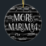 Décoration En Céramique Plus Marimba Chalkboard - Black White Music<br><div class="desc">Un design plus marimba soigné avec effet tableau noir avec partition musicale arrière - plan en noir et blanc.</div>