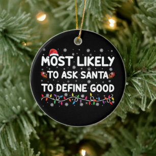 Décoration En Céramique Plus susceptible de demander au Père Noël de défin