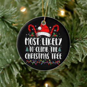 Décoration En Céramique Plus susceptible de grimper à l'arbre de Noël de N