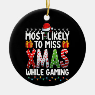 Décoration En Céramique Plus Susceptible de Rater Noël en Jouant à des Jeu