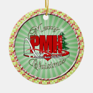 Décoration En Céramique PMH Psychiatric Mental Health Nurse CHRISTMAS