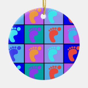 Décoration En Céramique Podiatriste Motif pieds