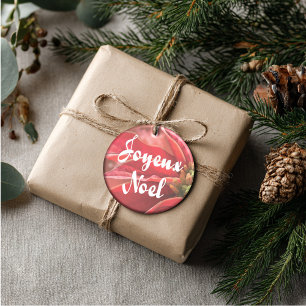 Décoration En Céramique Poinsettia Personnalisé Joyeux Noel