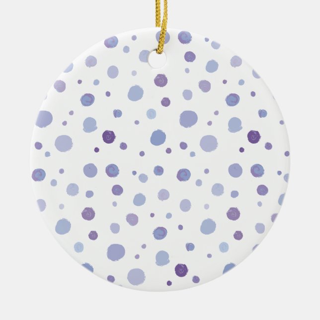 Décoration En Céramique pois peint à la main (Devant)