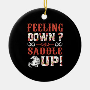 Décoration En Céramique Poison d'Equestrian Feeling Down Saddle Up