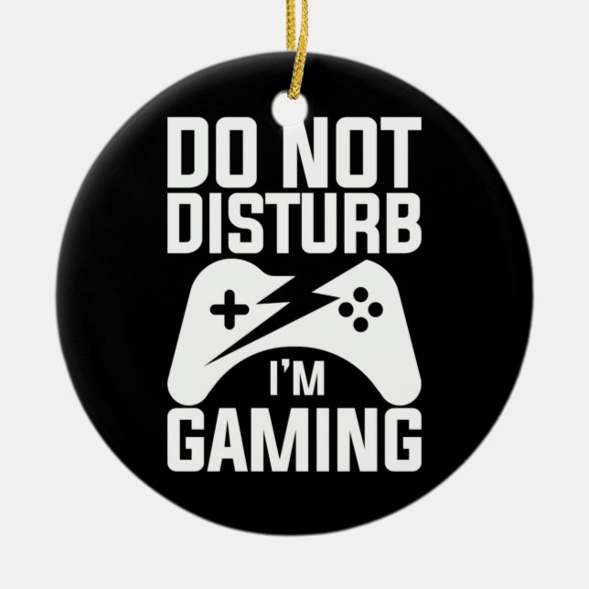 Décoration En Céramique Poison gamer | do Not Disturb I Am Gaming (Devant)
