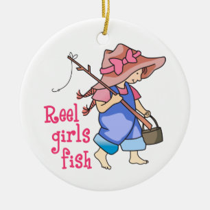 Décoration En Céramique Poisson des filles Reel