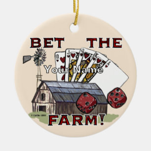 Décoration En Céramique Poker Mise Toute La Ferme