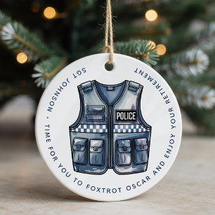 Décoration En Céramique Police Personnalisée Application De La Loi Retrait