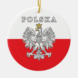 Décoration En Céramique Polska avec Eagle polonais