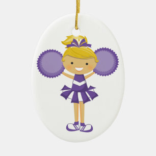 DÉCORATION EN CÉRAMIQUE POM-POM GIRL - SRF