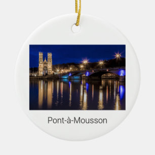 Décoration En Céramique Pont a Mousson Panorama avec Moselle Souvenir