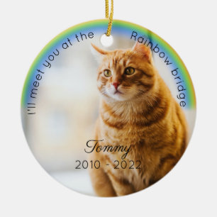 Décoration En Céramique Pont Arc-en-ciel commémoratif pour animaux domesti