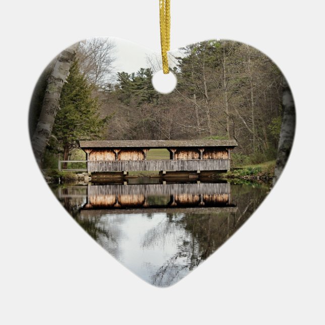 Décoration En Céramique Pont couvert (Devant)