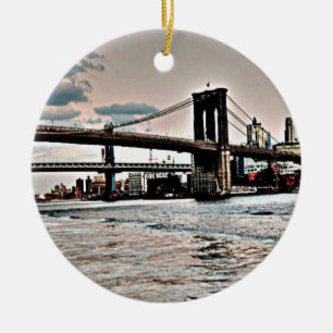 Décoration En Céramique Pont de Brooklyn