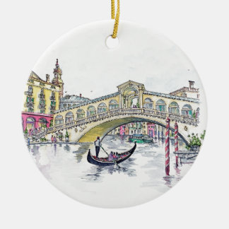 Décoration En Céramique Pont du Rialto, Venise