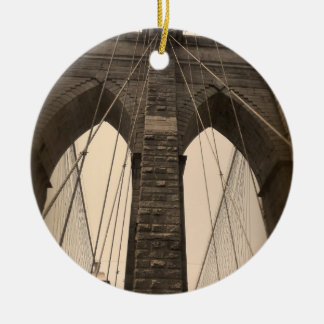 Décoration En Céramique Pont vintage Sepia Brooklyn