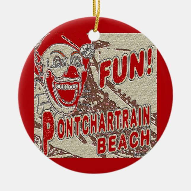 Décoration En Céramique Pontchartrain Beach Clown (Devant)