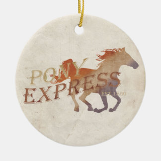 Décoration En Céramique Pony Express Vintage
