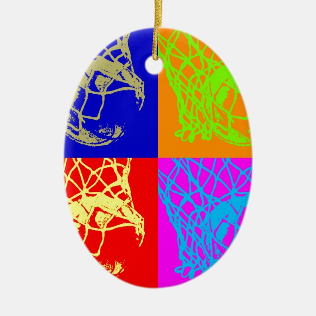 Décoration En Céramique Pop Art Basket (Devant)