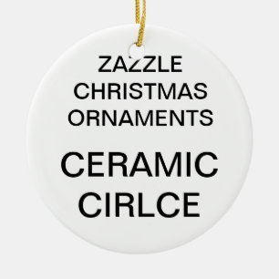 Décoration En Céramique Porcelaine personnalisée Arbre de Noël rond
