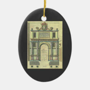 Décoration En Céramique Porte d'entrée d'église vintage Architecture de la