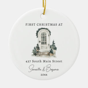 Décoration En Céramique Porte d'entrée Nouveau Accueil Cadeau de Noël