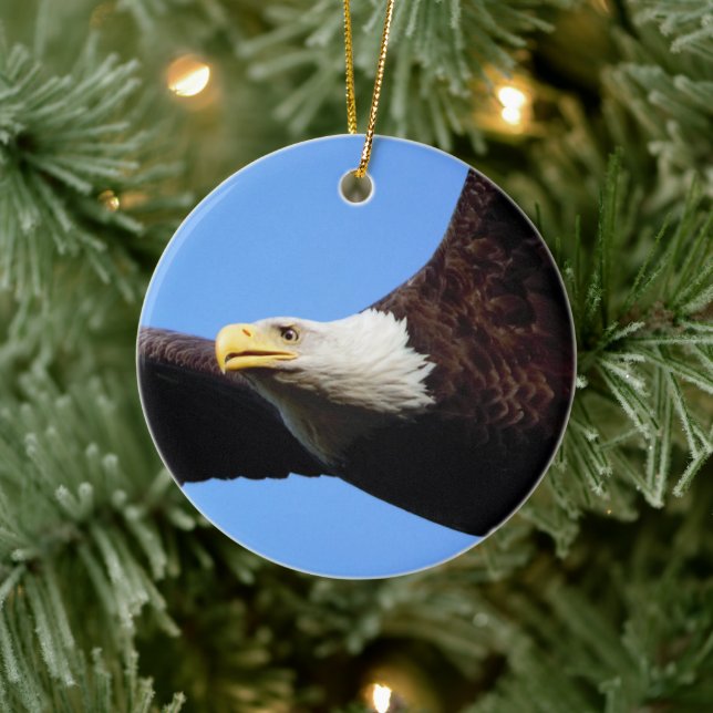 Décoration En Céramique Portrait de Bald Eagle (Arbre)