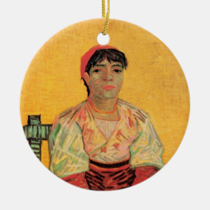 Décoration En Céramique Portrait de femme italienne par Vincent van Gogh