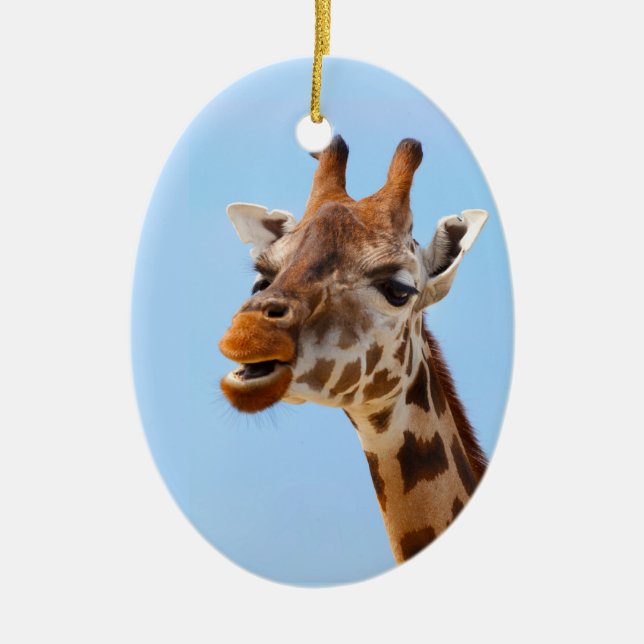 Décoration En Céramique Portrait de Giraffe (Devant)
