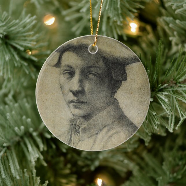 Décoration En Céramique Portrait de Michel-Ange Andrea Quaratesi   (Arbre)