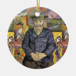 Décoration En Céramique Portrait de Père Tanguy par Van Gogh Post-Impressi