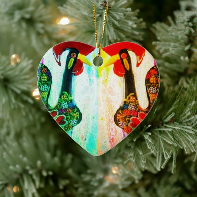 Décoration En Céramique Portuguese folk art (Arbre)