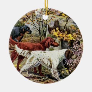 Décoration En Céramique Poseurs irlandais du cru trois