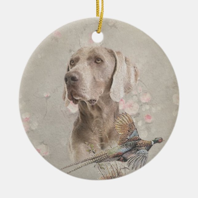 Décoration En Céramique Poster Weimaraner Tapestry Bouton d'impression acr (Devant)