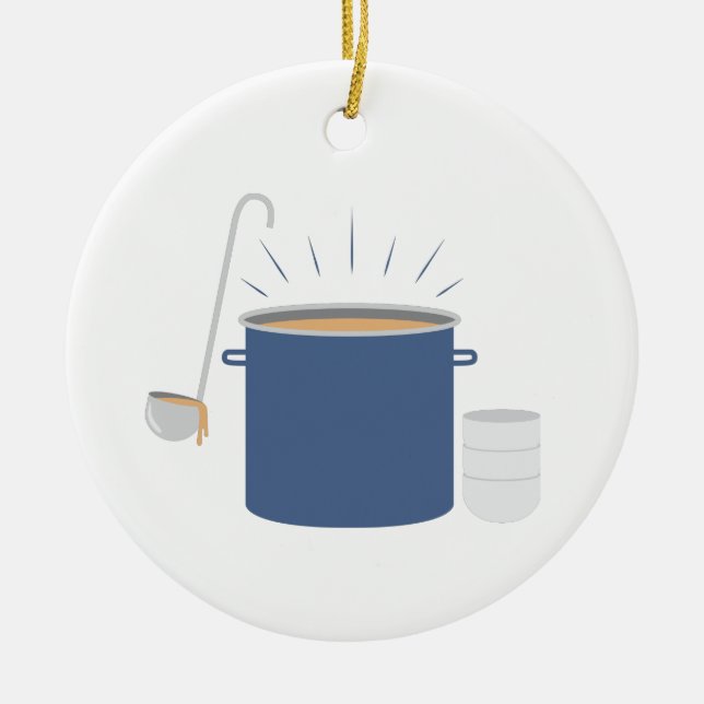 Décoration En Céramique Pot à soupe (Devant)