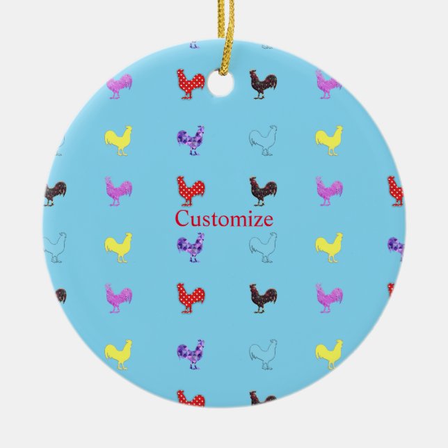 Décoration En Céramique Poules de poulet Thunder_Cove (Devant)